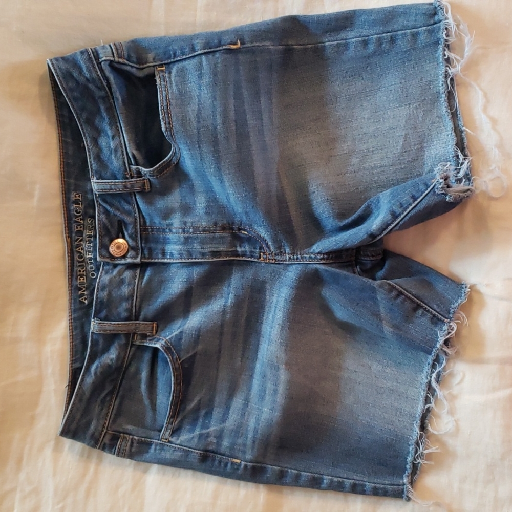 AEO Denim Cutoff Jean Shorts sz 10 American Eagle Outfitters